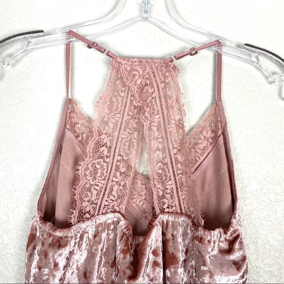 EASEL Rose Velvet Lace Racerback Camisole Top NWT - Picture 7 of 7